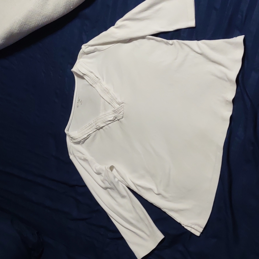 💙 Kim Rogers white quarter legth sleeves ladies PM